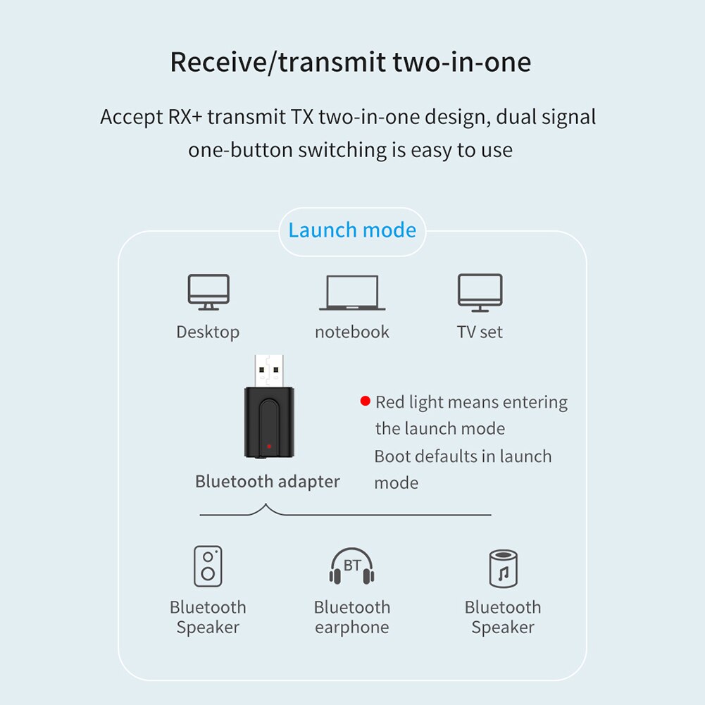 USB stereofoniczny muzyka adapter bezprzewodowy T10 2 w 1 USB wtyczka Bluetooth adapter robić komputera projektor telewizyjny głośnik