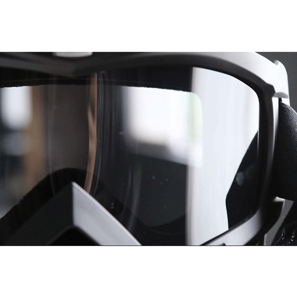 Erwachsene Motorrad Helm Staubdicht Gesicht Maske Atemschutz Motocross Brille Gläser Sicherheit Schutz Brillen Volle Gesicht Shiled