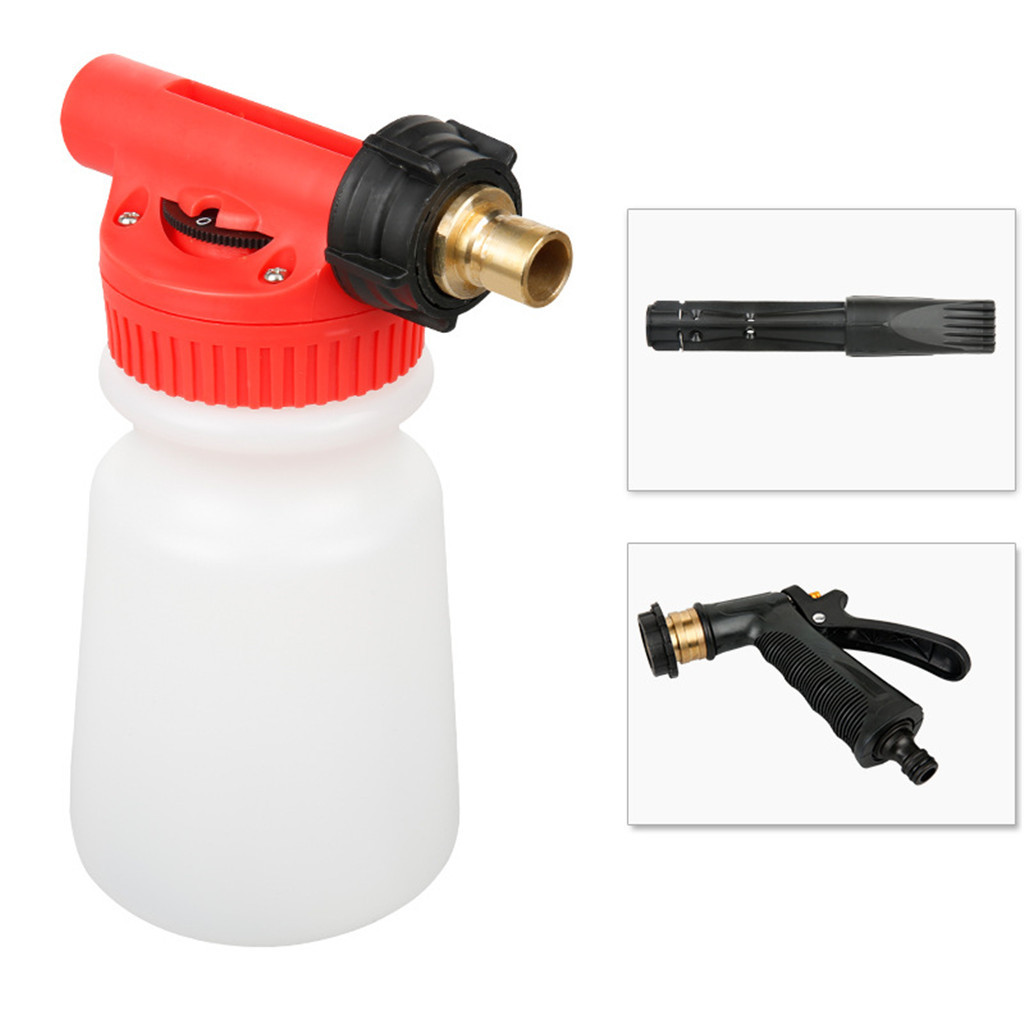 Autowasser hogedruk sneeuwschuimer watergieter 1000ml autoreinigingsschuim wasmiddel huishoudelijke schuimgieter