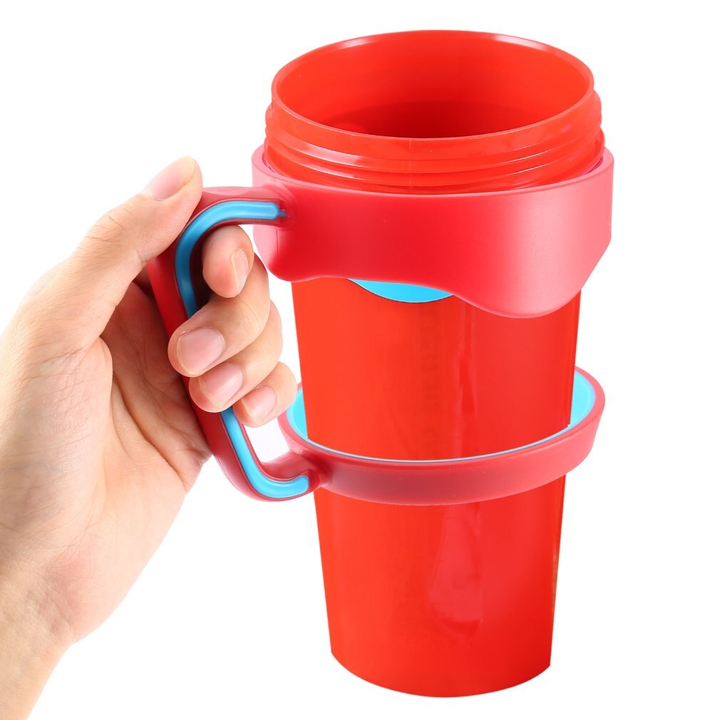 Poignée de tasses en plastique de support de main rouge + bleu pour la poignée de gobelet de Rambler de 30 Oz pour des tasses de tasse de 30 onces deux anneaux