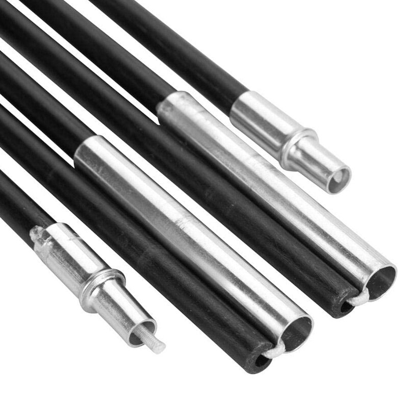 2Pcs Camping Tent Pole Folding Fiberglass Camping Tent Pole Bars Outdoor Sunshelter Support Rods Awning Frames Kit Fit