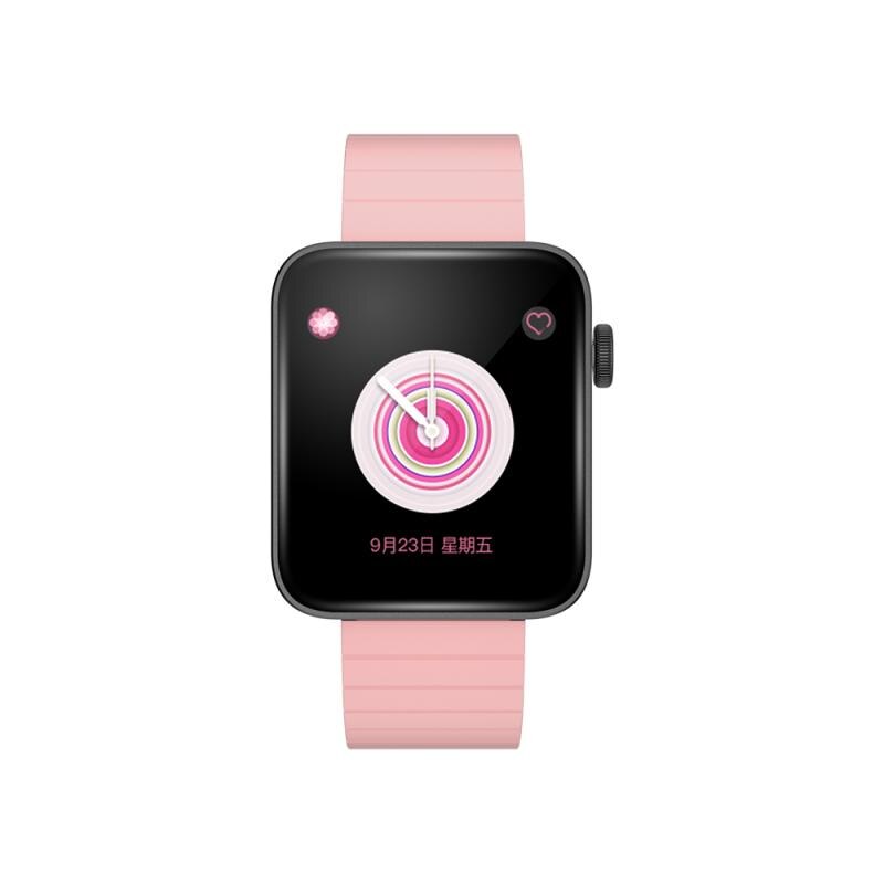 P88 Smart Horloge Bluetooth Call Armband Custom Dial Hartslag Bloeddruk Bloed Zuurstof Monitoring IPX67 Waterdicht Stappenteller: Roze