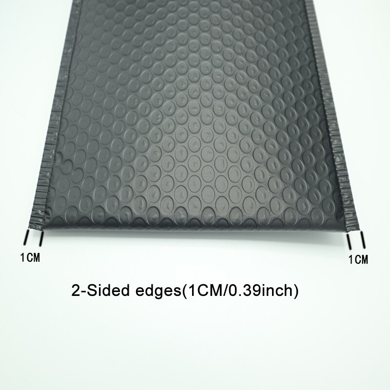 10PCS Schwarz Metallic Gepolsterte Mailer Porto Mailer Kleidung Schuhe Beutel Folie Blase Umschläge
