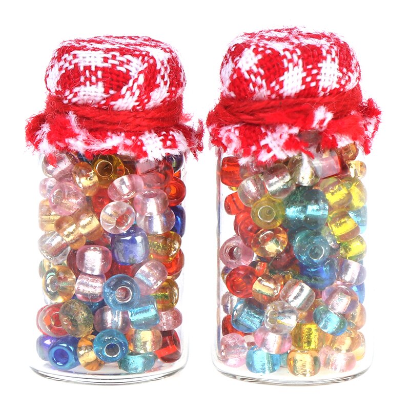 2 sztuk 1:12 domek dla lalek miniaturowe cukierki cukru może lalki akcesoria kuchenne: Default Title