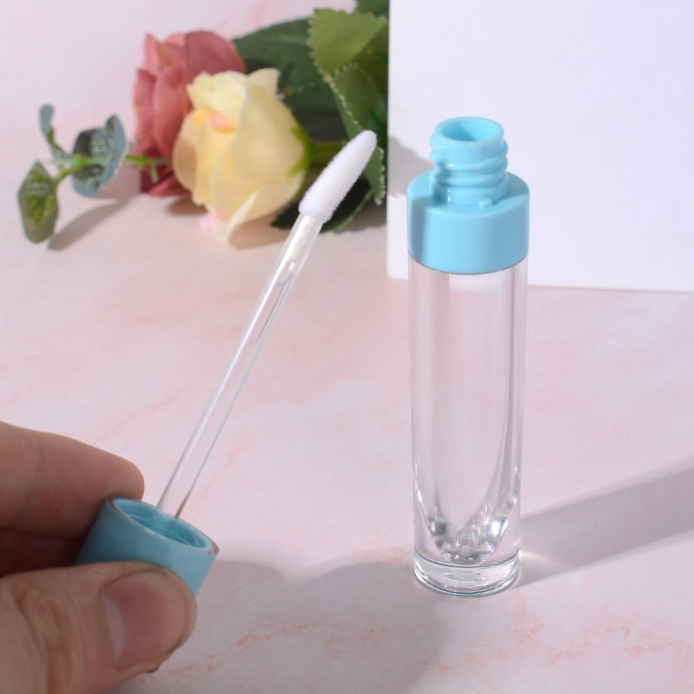 1 stk 8ml lipgloss tubes klare tomme beholdere mini genopfyldelige læbepomade flasker læbe glasur prøver rejse gør-det-selv makeup værktøjer