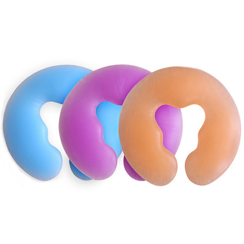 1pcs 650g Soft Silicon Spa U Shape Massage Pillow Spa Gel Pad Face Relax Body Massage Cradle Cushion Health Care