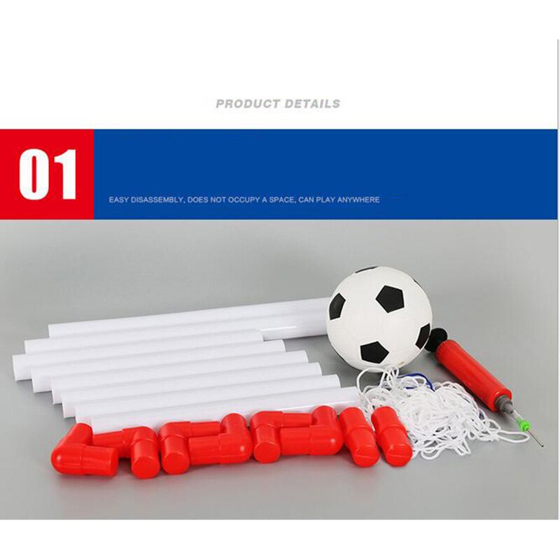 120 cm Grote Maat Draagbare Vouwen Kinderen Voetbal Netto Deur Sport Speelgoed voor Kinderen Set Voetbal Gate Voetbal Inflator