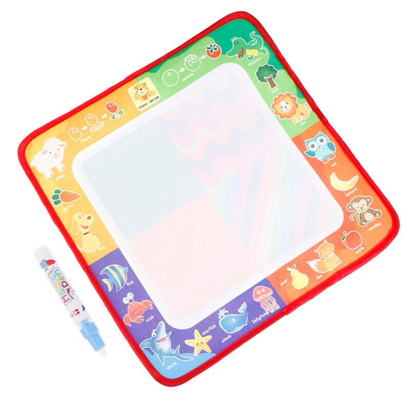 Animal Themes Rainbow Water Drawing Painting Writing Mat Board Magic Pen Coloring Books Xmas for Kids
