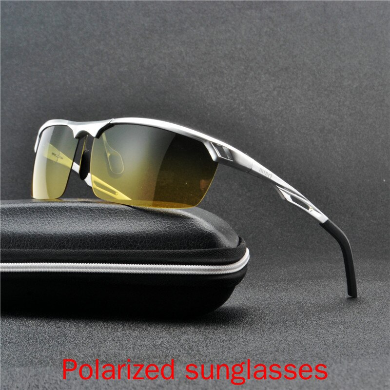 männer Polarisator Brillen Polarisierte Gläser Auto Treiber Nacht Vision Brille Fahren Aluminium Magnesium Sonnenbrille FML
