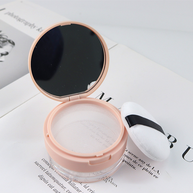 Empty Air Cushion Puff Box 1Pc Makeup Case Container with Powder Sponge Mirror for BB Cream Foundation DIY Box Portable Cosmetic: plum