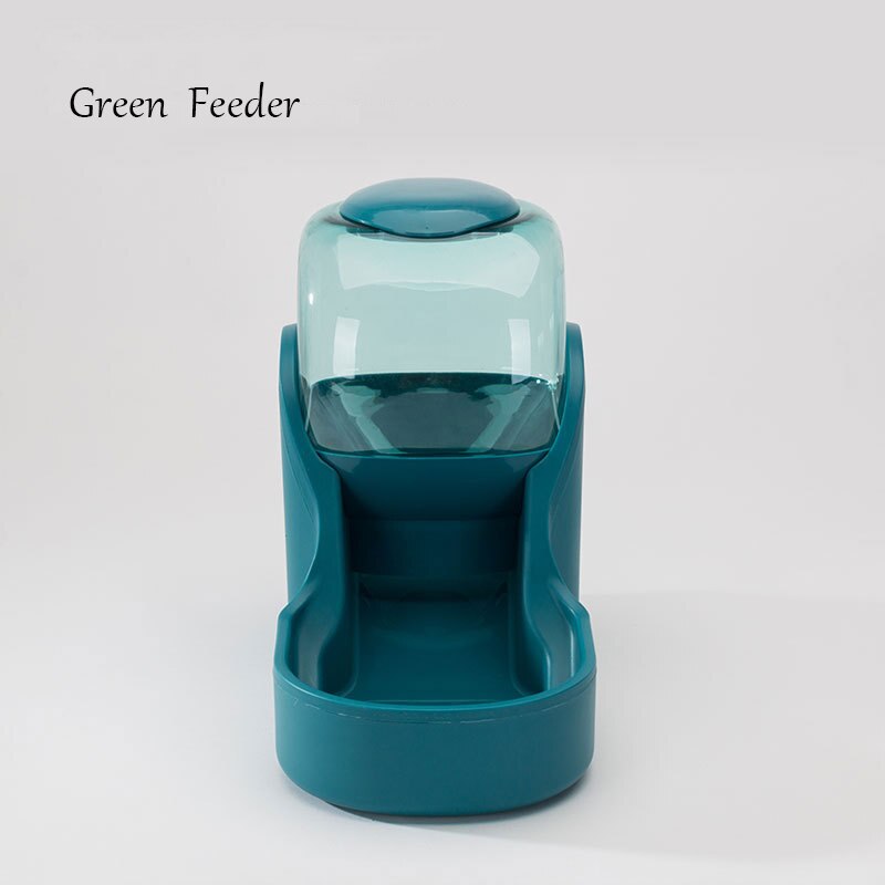Bebedero para perros y gatos de 3,5 l, botella de agua potable, cuencos para gatitos, contenedor de alimentación lenta, suministros para mascotas: green feeder