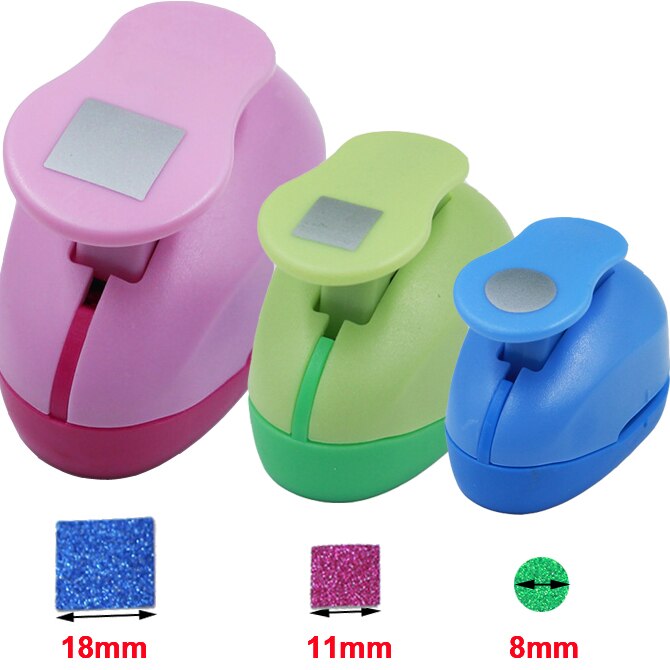 Crafts Punch Set 8mm 15mm 25mm paper punches 3pcs/Set diy craft punch scrapbook paper cutter scrapbooking punches: Squrecircle