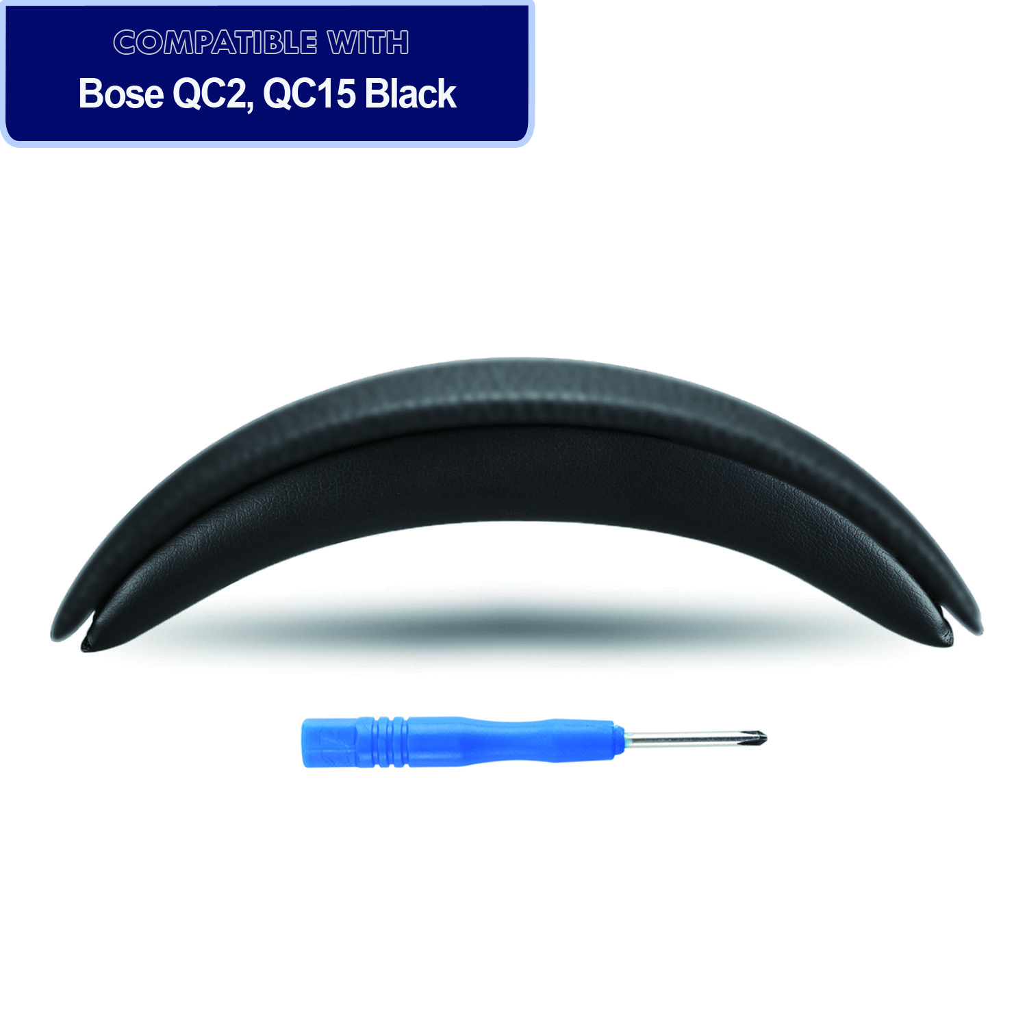 Carberon Diadema de repuesto para auriculares Bose QuietComfort 2 (QC2) QuietComfort 15 (QC15), negro: Default Title