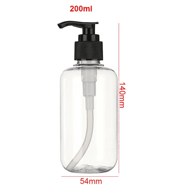 5X 200Ml Zeepdispenser Plastic Schuimende Fles Vloeibare Pomp Container