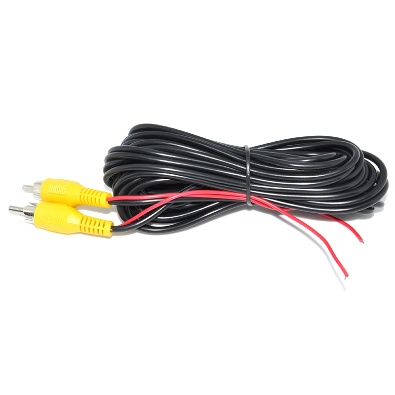 6 Meters RCA-4PIN Or RCA-RCA Video Cable For Car Parking Rearview Rear View Camera Connect Car Monitor DVD Trigger Cable: Gold