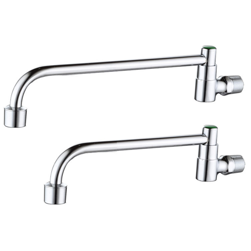Grifo oscilante semiautomático de latón G1/2, grifo de cocina para restaurante, Hotel, grifo de estilo de pared fría individual, mejoras para el hogar, 1 ud.