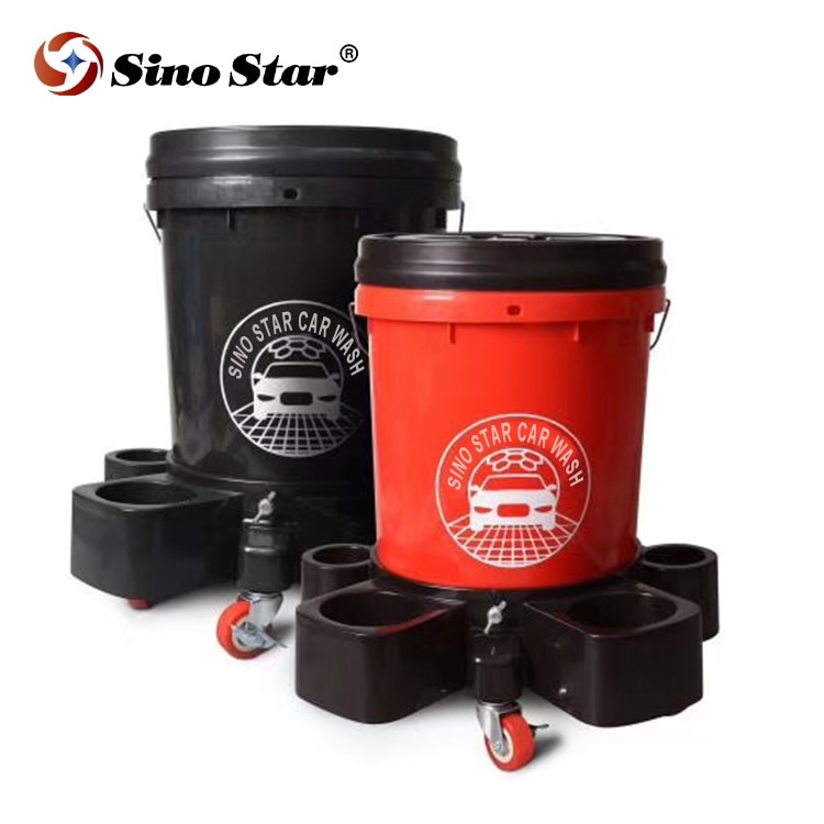 BJJN2 Plastic Multifunctional Car Wash Bucket With Grit Guard,Adjustable Tray For Auto Beauty