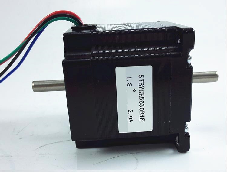 nema23 57 stepper motor dual axis diameter 6.35mm 8mm body 56mm torque1.2N.m two-phase four-wire 1.8 degrees 3A hybrid motor