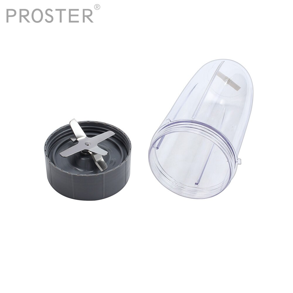 Proster – récipient de 32 Oz avec couvercle à lames de smoothie dentelées, pièces de rechange pour mélangeur commercial Nutribullet