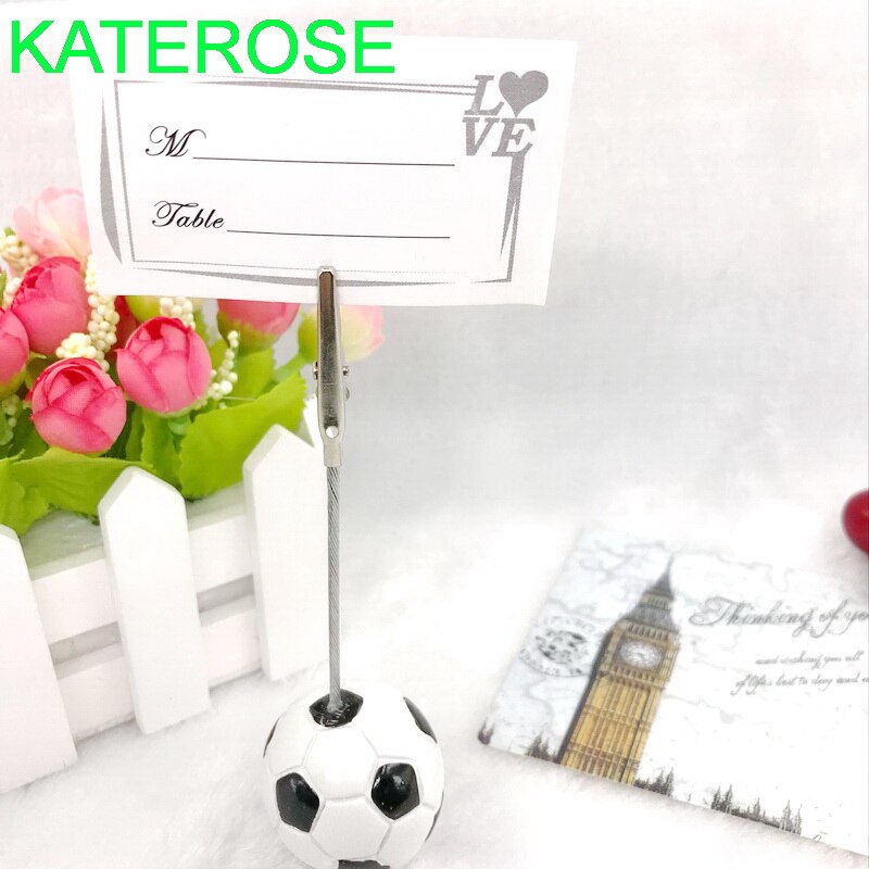 12PCS Sport Party Accessories Football Place Card Holder Soccer Card Holders Unique Wedding Table Decoration Favors