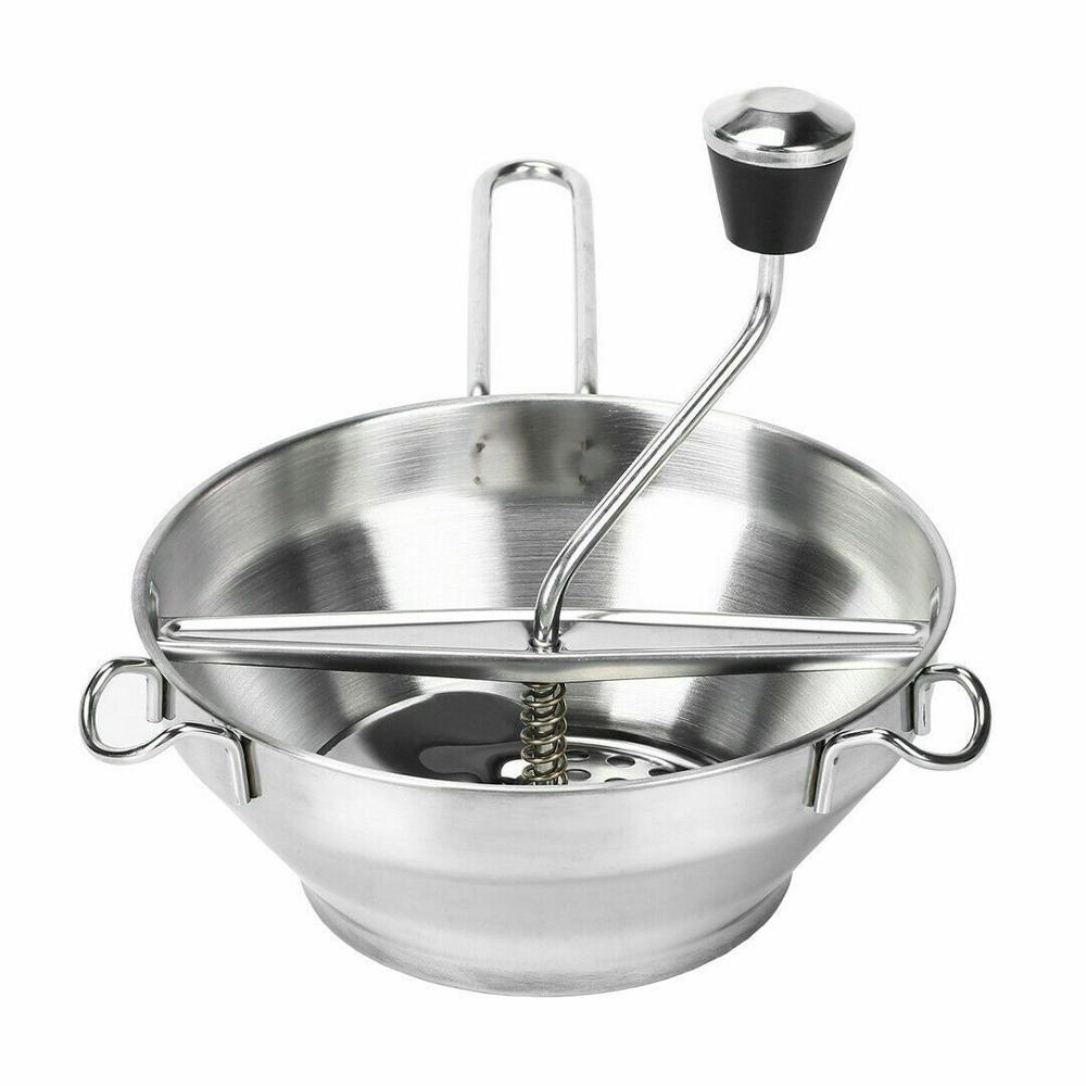 Roestvrij Staal Roterende Roerzeef Groente Aardappel Zeef Met 3 Frezen Discs