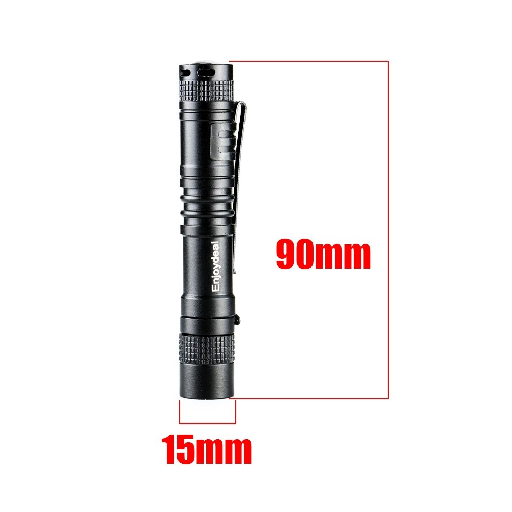 Enjoydeal R3 LED zaklamp 1000 Lumen LED Mini Penlight Zaklamp Riem Clip Zaklamp Draagbare Flash Torch Lampen Gebruik 1 xAAA