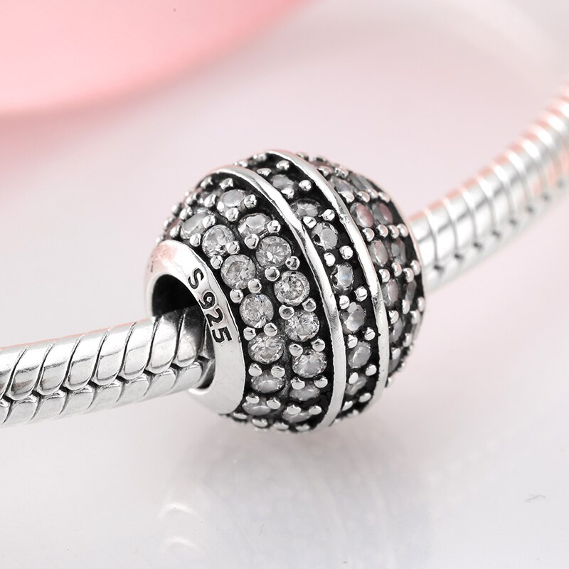 Authentic 925 Sterling Silver Bead Bow Crown hollow out Beads for Jewelry Making fit JIUHAO Bracelet Necklace Jewelry