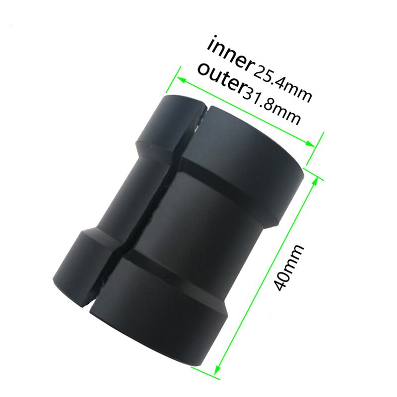 2 szt. Średnica kierownicy rowerowej adapter 25.4 robić 31.8mm instalacja przysłony regulacja MTB Droga mostek rowerowy 31.8 konwersja robić 25.4mm