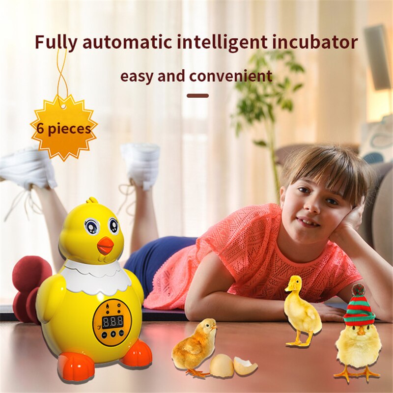 Brooder Chicken Newest Farm Hatchery Incubator Brooder Machine 6 Eggs Hatchers Chicken Automatic Eggs Incubator