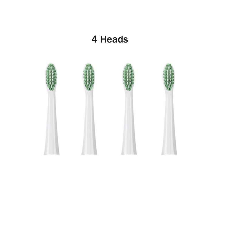 Ultrasonic Electric Toothbrush Adult Set Stainless Steel Waterproof Powerful Electric Toothbrush Sonic USB Charger Whitening: 4 heads
