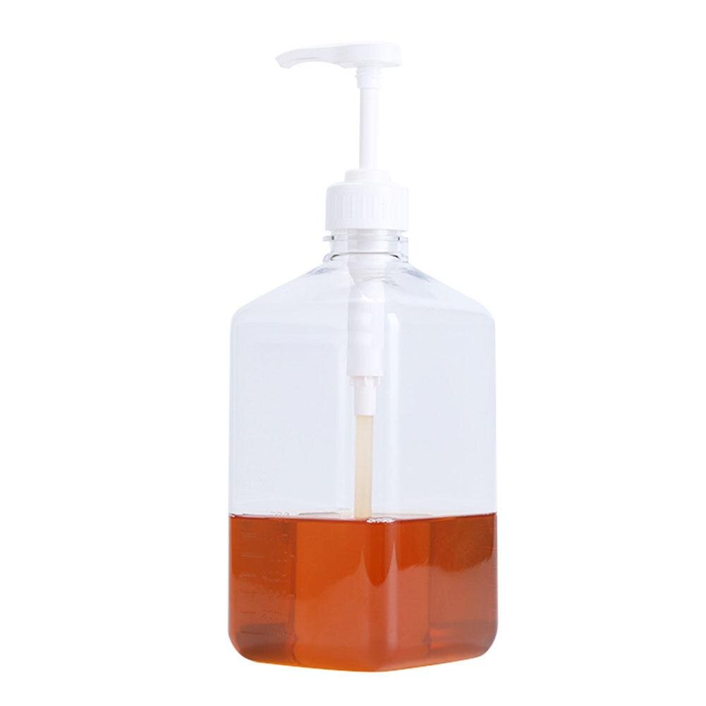 Bouteille graduée de distributeur de stockage à Double échelle de sirop de café Transparent de 1600ml