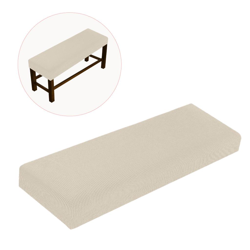 Stretch matbord bänk lock - mjukt stretch matsal bänk slipcovers skydd, maskintvättbart avtagbart halkfritt