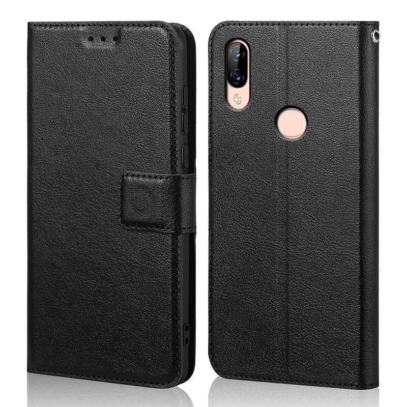 Housse de protection en Silicone pour Lenovo, étui de luxe à rabat en cuir pour S5 Pro: Black