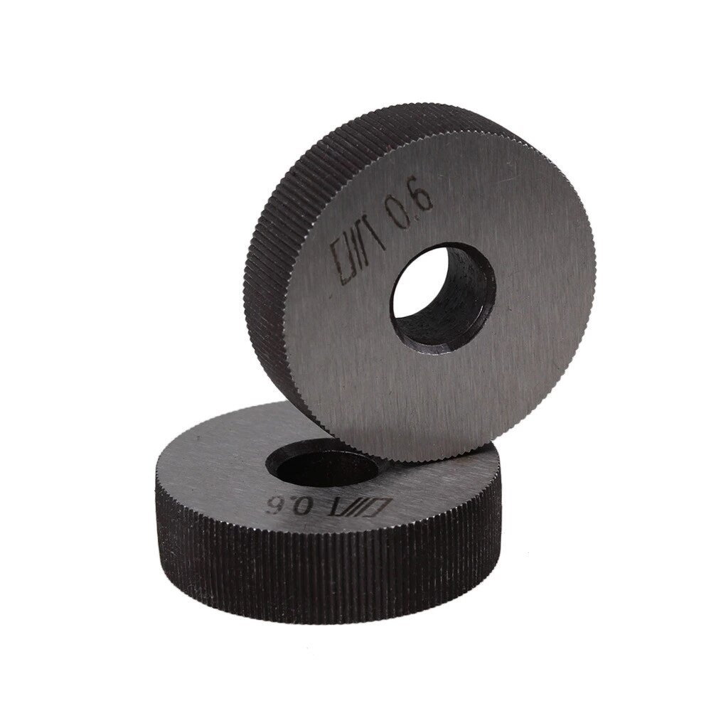 2x enkla raka räfflade verktyg 8 x 28mm linjära räfflade verktygshjul 0.6mm stigning