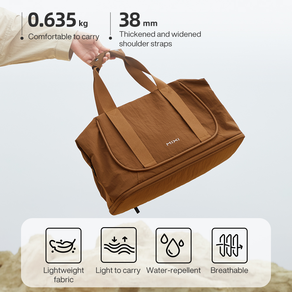 Mixi Travel Bags Women Large Size Capacity Sports Fitness Storage Bag Foldable Duffle Suit Bag For Shoulder Bag Handbag M3020