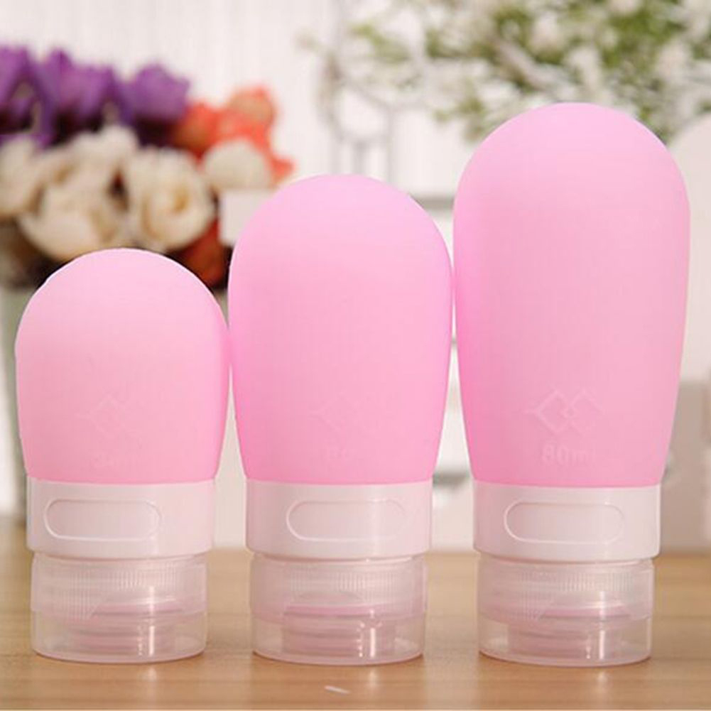 Portable Silicone Travel Bottle Lotion Shampoo Cosmetic Empty Mini Container Refillable Bottles & Accessories