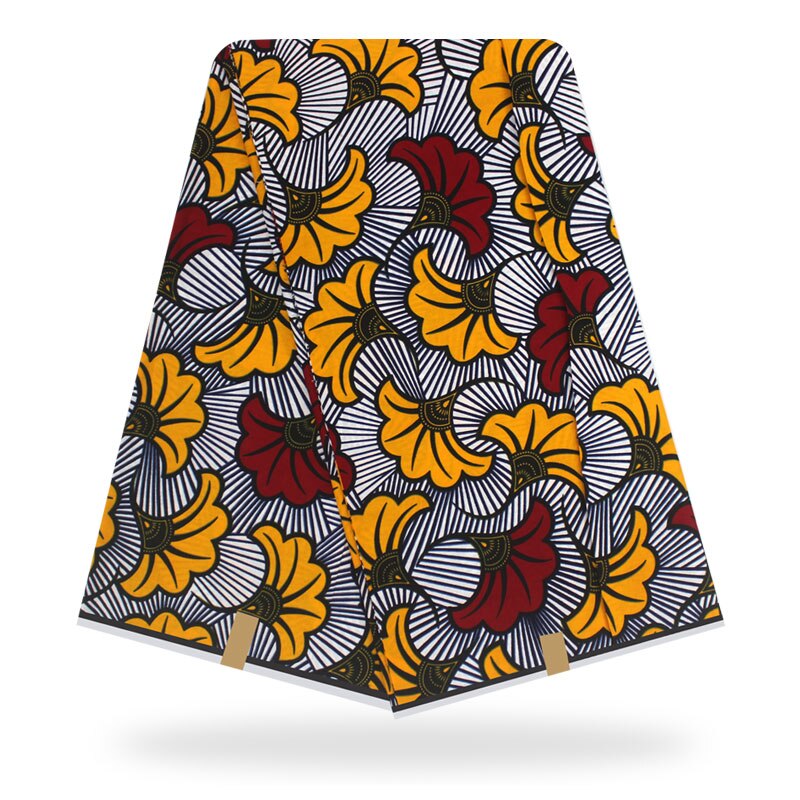 Afrikaanse Fabrix Waxprint Ankara Katoen Wax Pagne Wax 6 Yards Afrikaanse Ankara Naaien Stof: color18