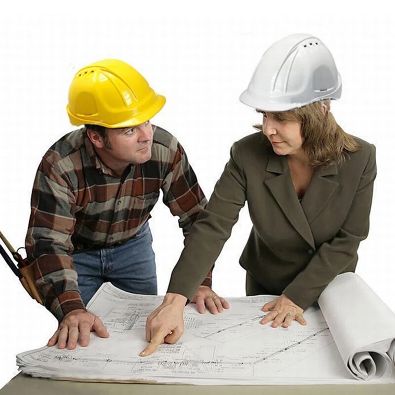 Veiligheid Helm Abs Beveiliging Werk Cap Bouw Helmen Anti-Statische Anti-Shock Beschermende Harde Hoed