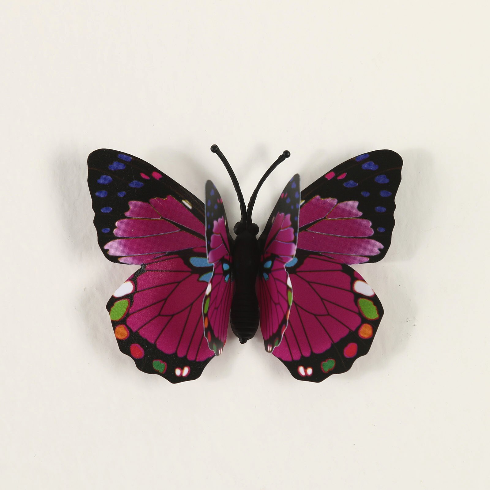 WandSticker4U® - 24 hoogwaardige 3D-vlinders, lila en roze met dubbele vleugels en magneet, vlinderdecoratie voor de muur, koelkast, raam, meubels, woonkamer, kinderkamer, keuken, vlinder