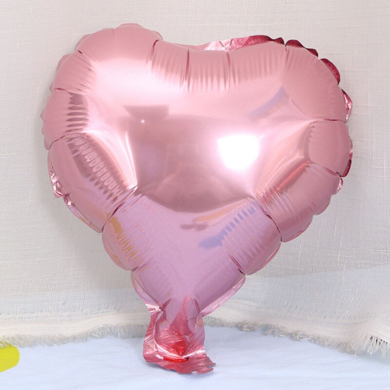 10 inch heart-shaped helium balloon wedding balloons ceremony decoration balloons love birthday balloons: Pink
