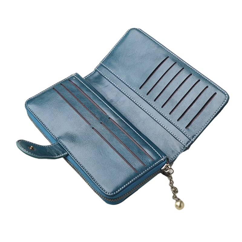 Large Capacity Women Wallets Pu Leather Female Purses Long Clutch Multifunctional Zipper Hasp Purse Phone Wallet Card Holder