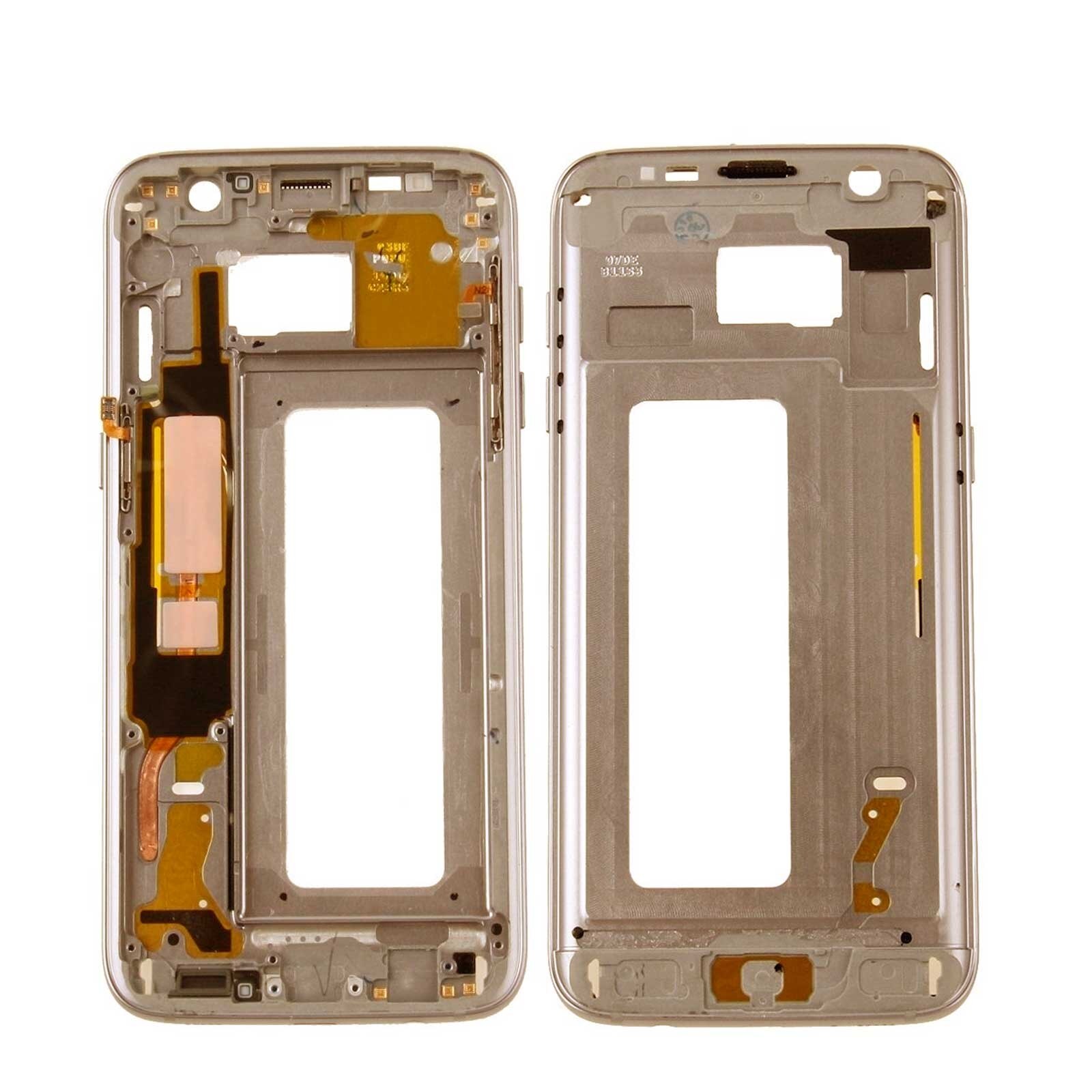 Mittleren rahmen fallen Chassis Samsung Galaxis S7 Rand SM-G935F goldene verwendet