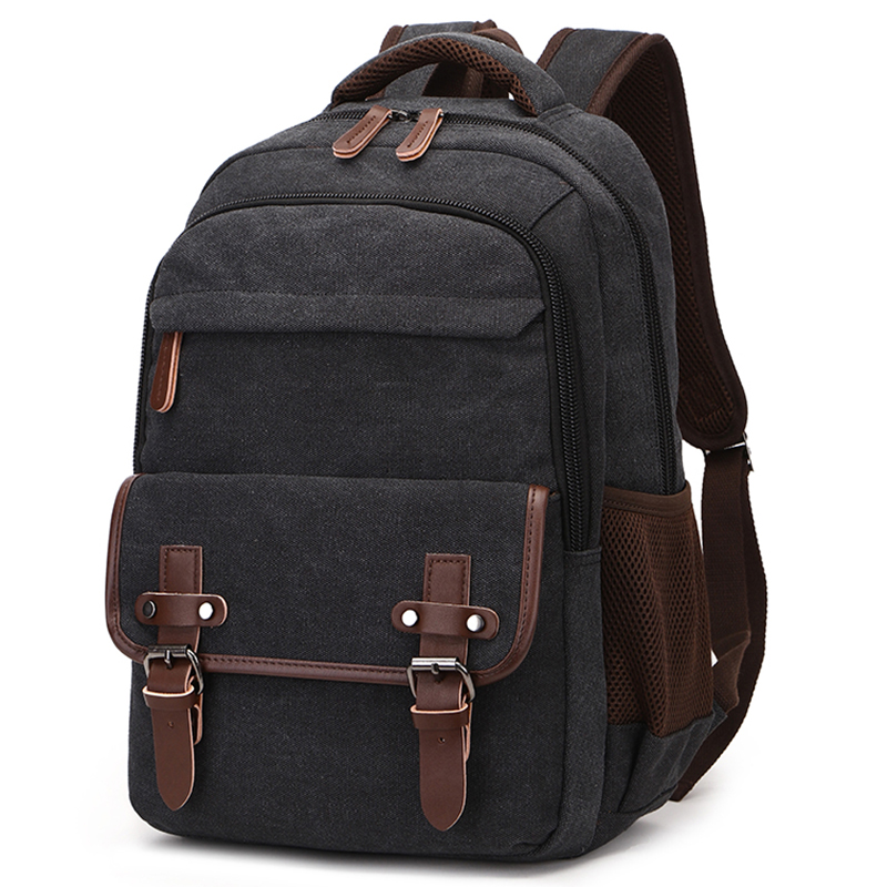 Canvas Rucksack Bag Women Vintage Men Backpack Shoulder Bags Female Plecak Male Travel Backpacks Multifunction Mens Back Pack