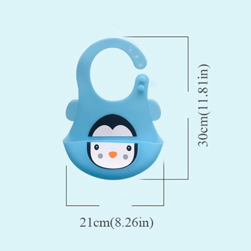 Mignon bébé bavoirs imperméable à l'eau dessin animé imprimé enfants bébé alimentation trucs doux Silicone réglable enfants fille garçon tablier