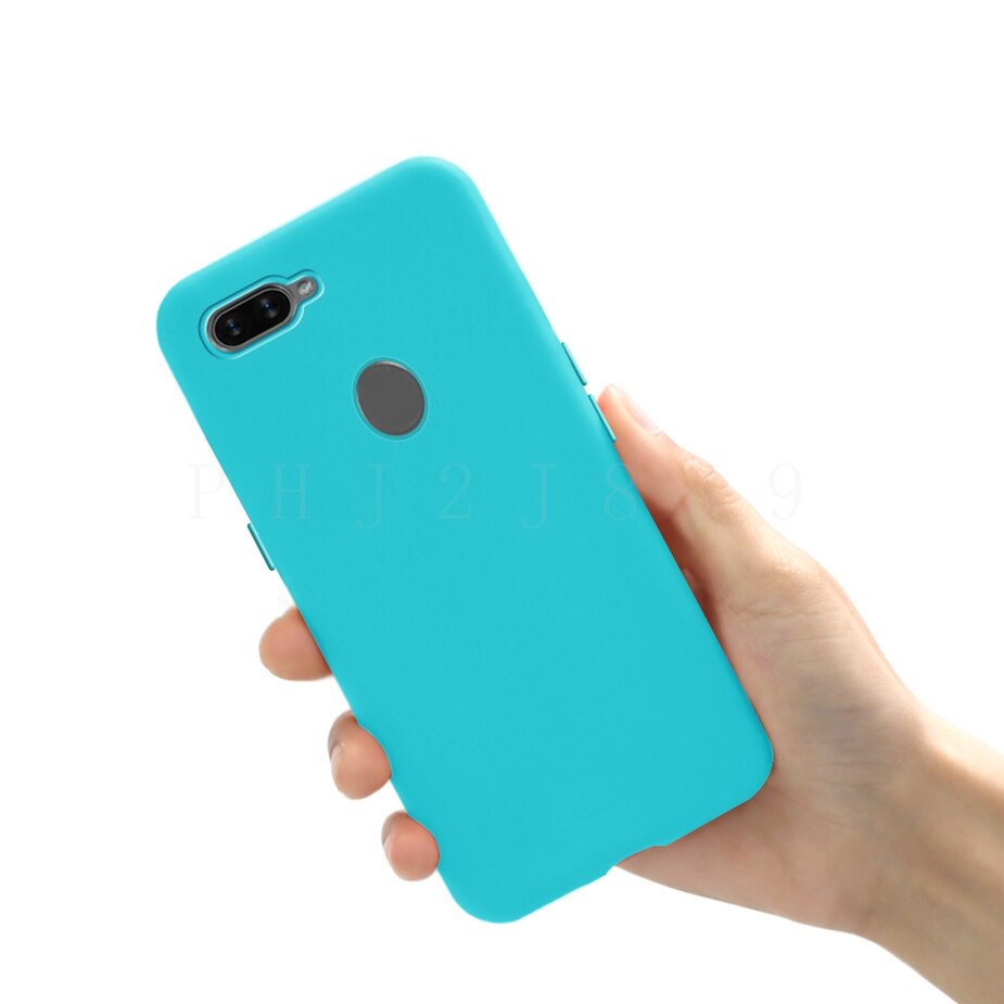Candy Case For OPPO A12 Cover Soft Protective Housings Shockproof Phone Bumper For OPPO A12 A 12 OppoA12 Case Funda Cover 6.22'': Sky Blue