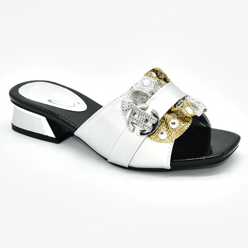 Nigerian Women Sandal Italian Style Slingbacks African Women Slippers Luxury Shoes Women