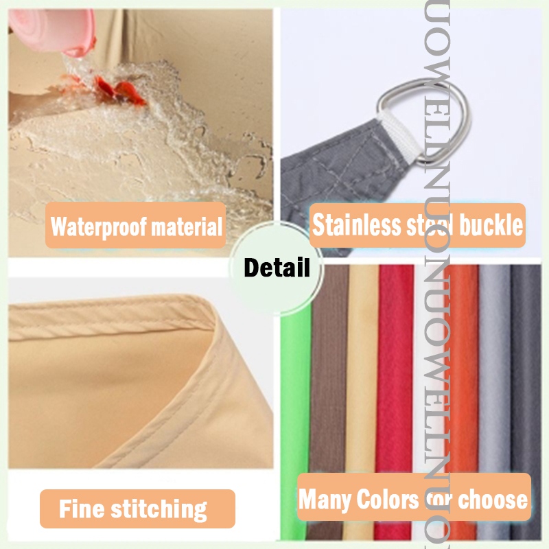 Beautiful Garden Sun Shade Sail Rectangle Waterproof Awning For Outdoor Garden Beach Camping Patio Pool Car Sunshade Sails