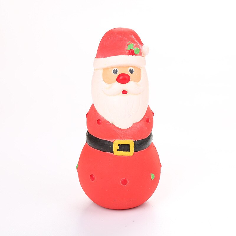 ! Série de noël chien à mâcher jouet père noël Elk intéressant molaire dent nettoyage Latex naturel maison fournitures pour animaux de compagnie: 03