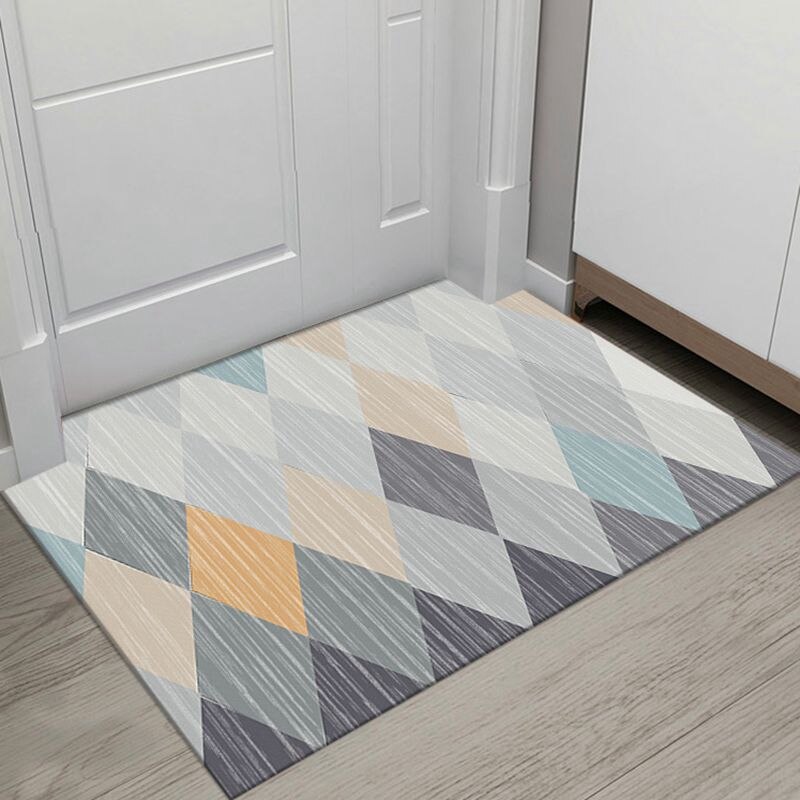 Moderne géométrique impression tapis de sol salons anti-dérapant tapis pour chambre cuisine salle de bain tapis bienvenue tapis pour porte d'entrée: mat style 4 / 60x90cm
