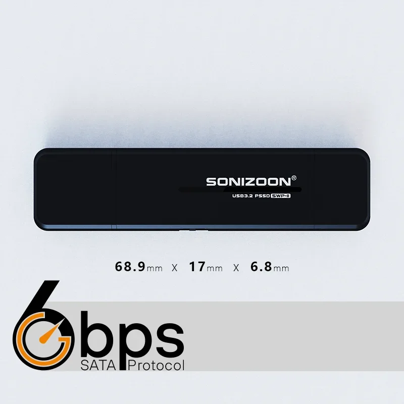 Sonizoon 2TB Solid State USB Flash Drive Type-c/USB3.2 Port Write Protection Antivirus Applicable To Pc,mac,and Mobile Phones